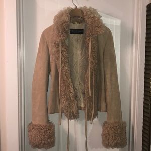 Vintage Dolce & Gabbana suede leather jacket